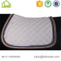 White Dressage Fish Pattern Cotton Horse Saddle Pad