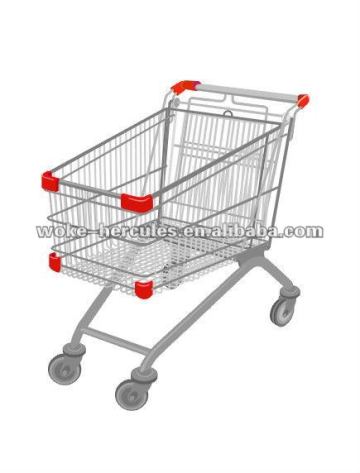 heavy duty supermarket shopping trolley
