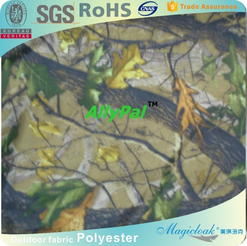 210D PA PU PVC coated camouflage oxford fabric