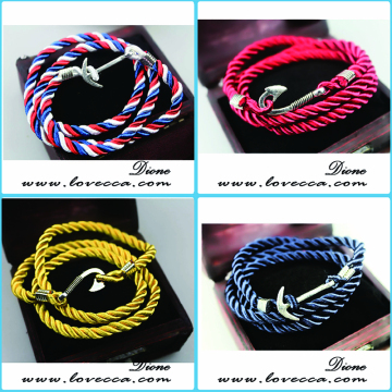 Anchor Nautical Multilayer Bracelet alloy mens bracelet anchor/hook