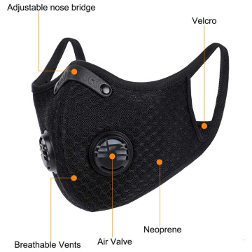 Fafo uila afi feʻaveaʻi Dustproof Sport Face Mask