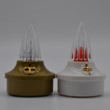 Yellow Flickering Memorial Candle LED Light