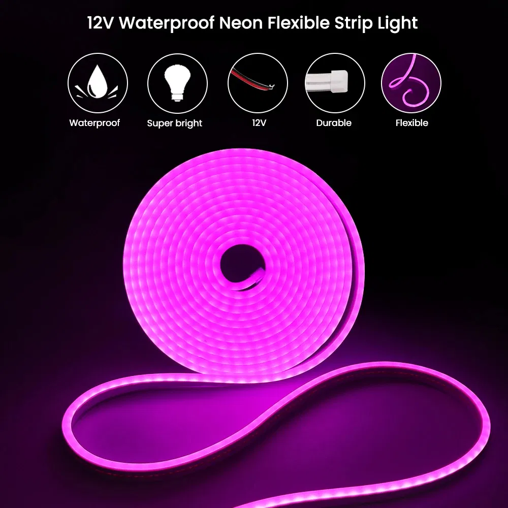 Waterproof Flexible Neon Light Strip 5m SMD 2835 Outdoor Signs
