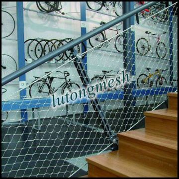 Anping stainless steel security rope mesh for Stair protection /Stair Filling