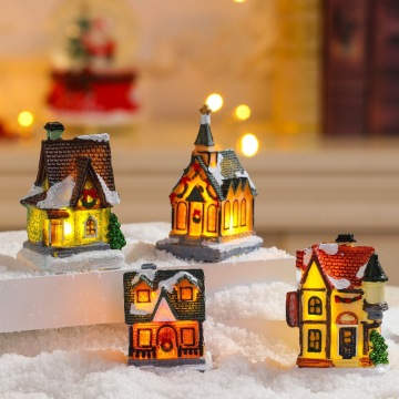 Witt 2024 Christmas Decorative Ornaments: A Festive Cottage Window Scene for Your Tabletop