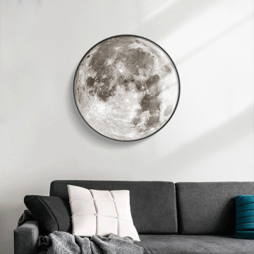 Moon Wall Lamp - Luxury Modern Creative Moon Mural Wall Sconce for Living Room and Corridor Decor