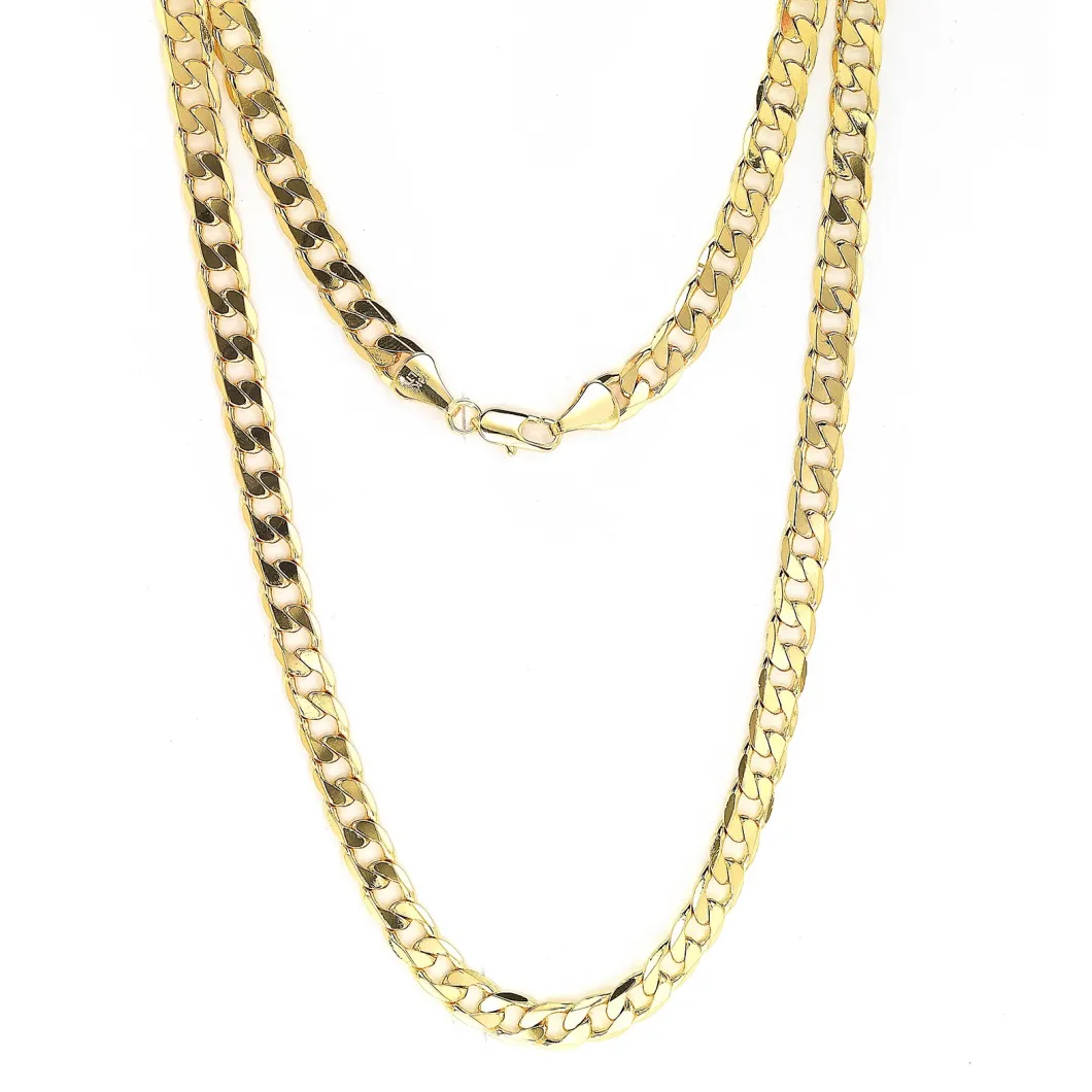 Brass Men's Necklace in Gold Platting Fashion Jewelry