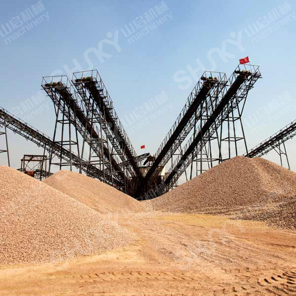 Durable Belt Conveyor for Stone and Sand Production Line