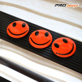 Peringatan Reflektif Emoji Wajah PVC Plastik Bros Pin