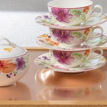 Purple Ceramic Dinner Plate - Artistic Home Decor