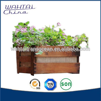 vintage decor flower box wood planter boxes
