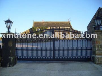 Wrought iron swing gate