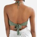 Hot Fashion Crochet A Halter κορυφή