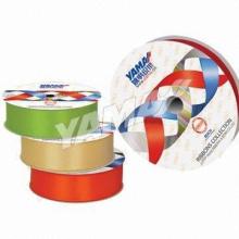 Satin Ribbon, Made out of High-quality Polyester Filaments and Dyestuffs, Dyed