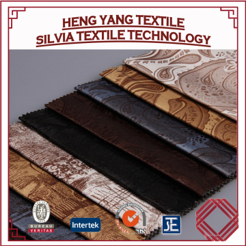 100% Polyester Warp Bronzed Suede Fabric For Sofa