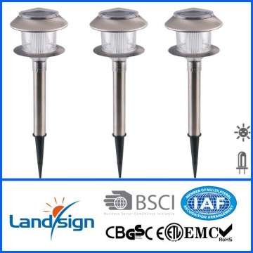 Cixi landsign stainless steel outdoor led solar lights