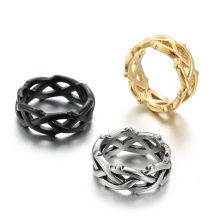 Yiwu Aceon Stainless Steel Irregular Hollow Ring