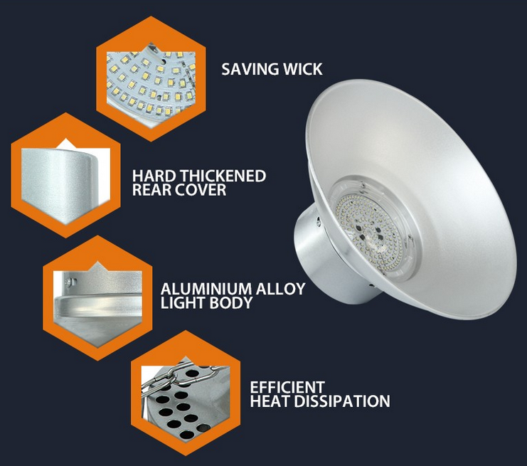 Llevó la luz de la bahía alta 50W Led High Bay Light 50W