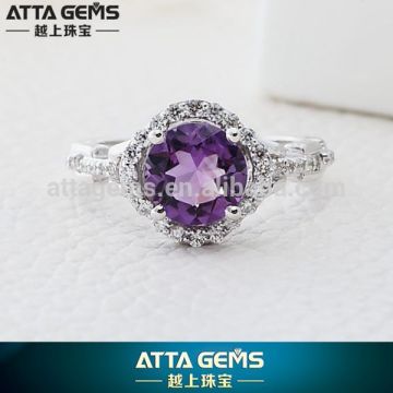 Ring design hand-made large natural gemstone rings