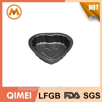 heart shape pressed carbon steel cake mould