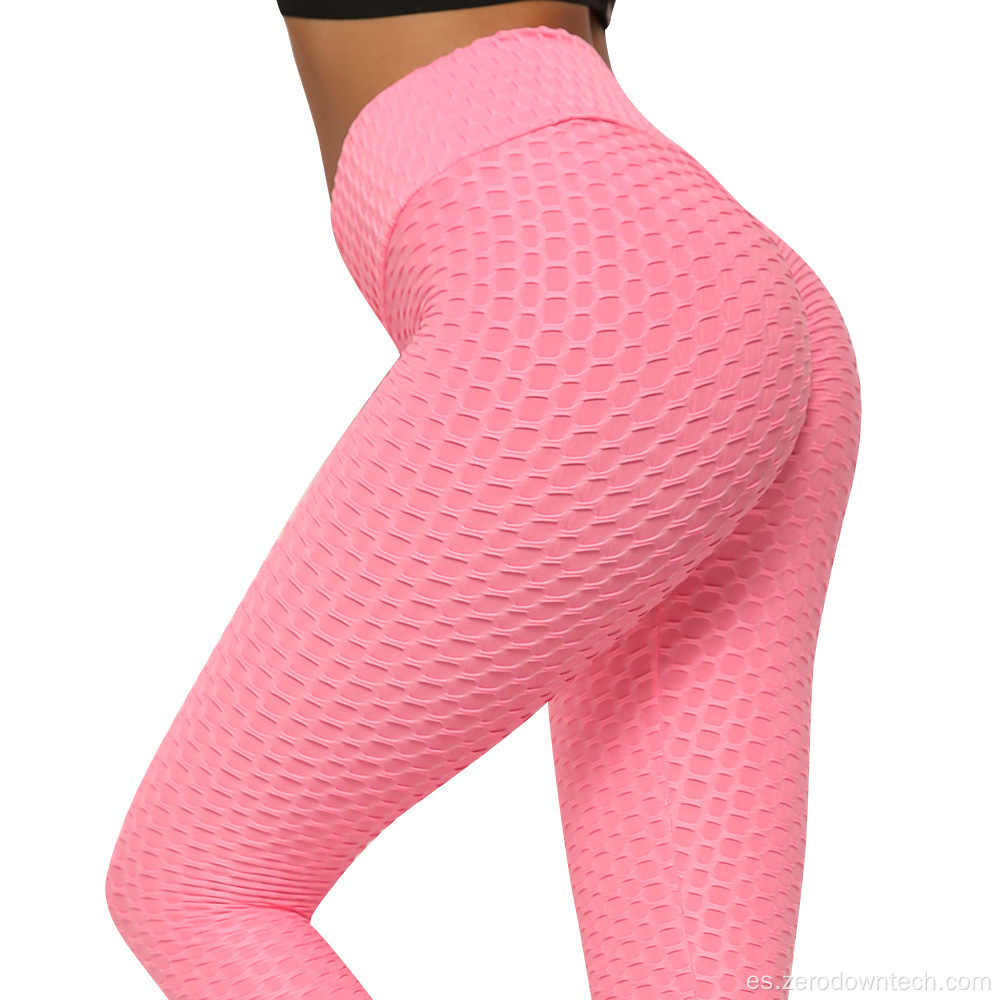 Pantalones de yoga de gimnasio de talla grande OEM Leggings personalizados de fitness de secado rápido de cadera Leggings deportivos de yoga para entrenamiento para mujeres