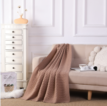 Household knitting pure cashmere blanket