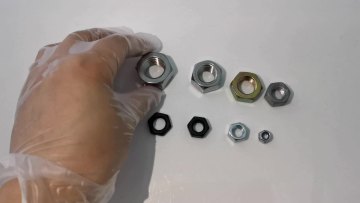 Metric hex nuts with fine thread