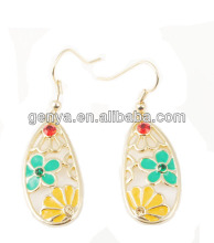 Gold Plating Alloy Earrings,Dangle Earrings,Diamond Earrings