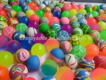 60mm mixed color rubber bouncing ball