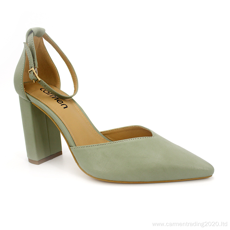 High quality design slingback high heel women shoes