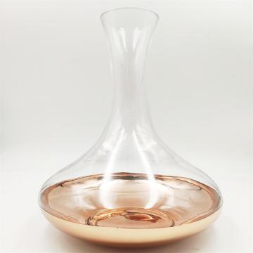 Half plating copper color wine decanter