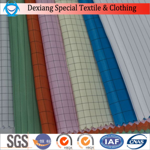 ESD 99% polyester and 1% carbon fabric with 5mm strip