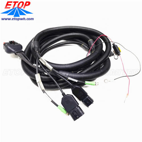 Arnés de cable automotriz con conector personalizado OEM / ODM