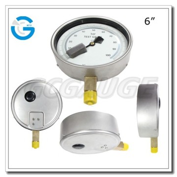 High quality all stainless steel test pressure gauges