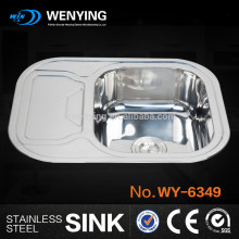 WY-6349 cheap single bowl stainless steel sinks