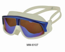 Durable Silicone Swim Goggles , Professional Swim Goggles With Mirrored Lens