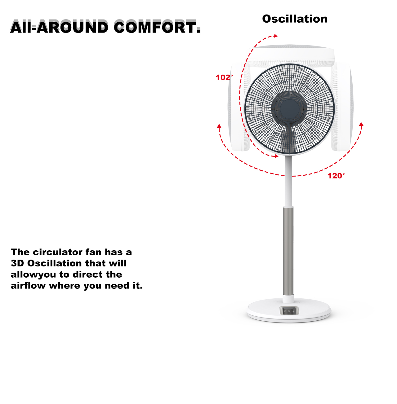 F605D circulator stand fan swing F605D circulator stand fan swing