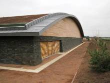 Gabion wire mesh wall structure