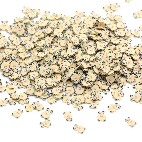 500g DIY Accessoires Panda Plakjes Polymeer Klei Leuke Cartoon Beer Dier Hagelslag voor Speelgoed Nail Arts Decoratie DIY Ambachten