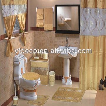 unique 17pcs bathroom set