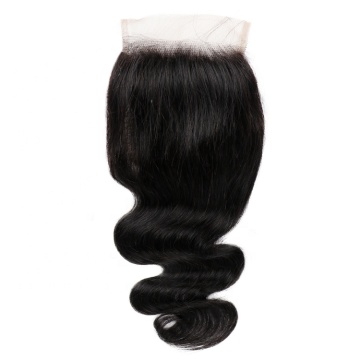 XuShang 4*4 lace closure middle part free three part lace closure body wave human hair lace front closure