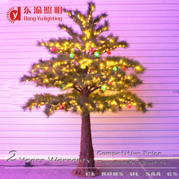pine decorate artificial trees with lights