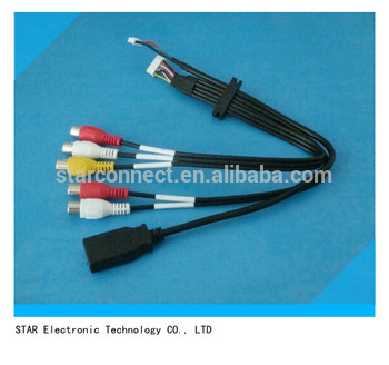 custom composite automotive audio RCA wire harness manufacturer