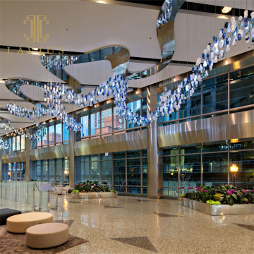 Luxury Project Large Led Custom Lobby Chandelier