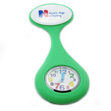 Round face silicone nurse watch with multiple colors