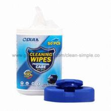 Computer Monitor Screen Wet Wipes, 50pcs/Barrel, for Computer Screens, LCDs, TVs, Digital Cameras