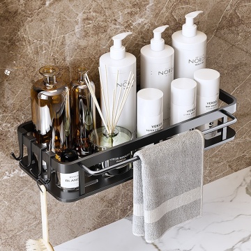 Wall-Hanging Metal Bathroom Storage Rack