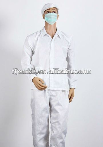 ESD Overcoats White Uniform Antistatic Apparel