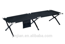 black fortified camp bed
