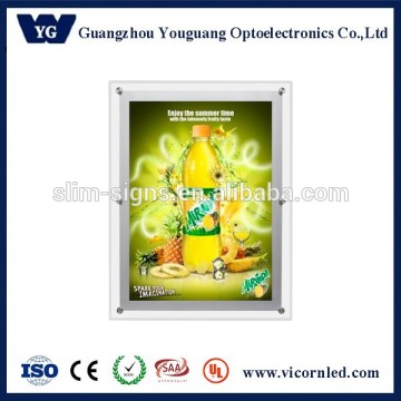 Transparency RGB crystal LED light box with image